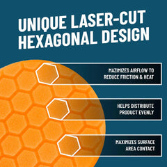 Orange Hex-Logic Medium-Heavy Cutting Pad