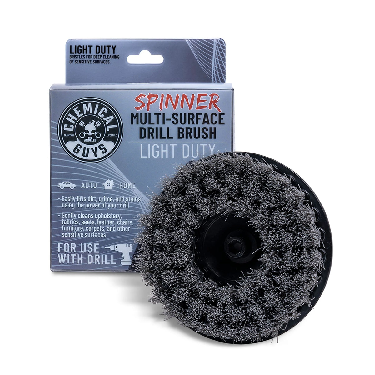 Chemical Guys Spinner Multi-Surface Drill Brush, Light Duty