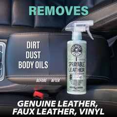 Sprayable Leather Cleaner & Conditioner Gallon with FREE Accessories