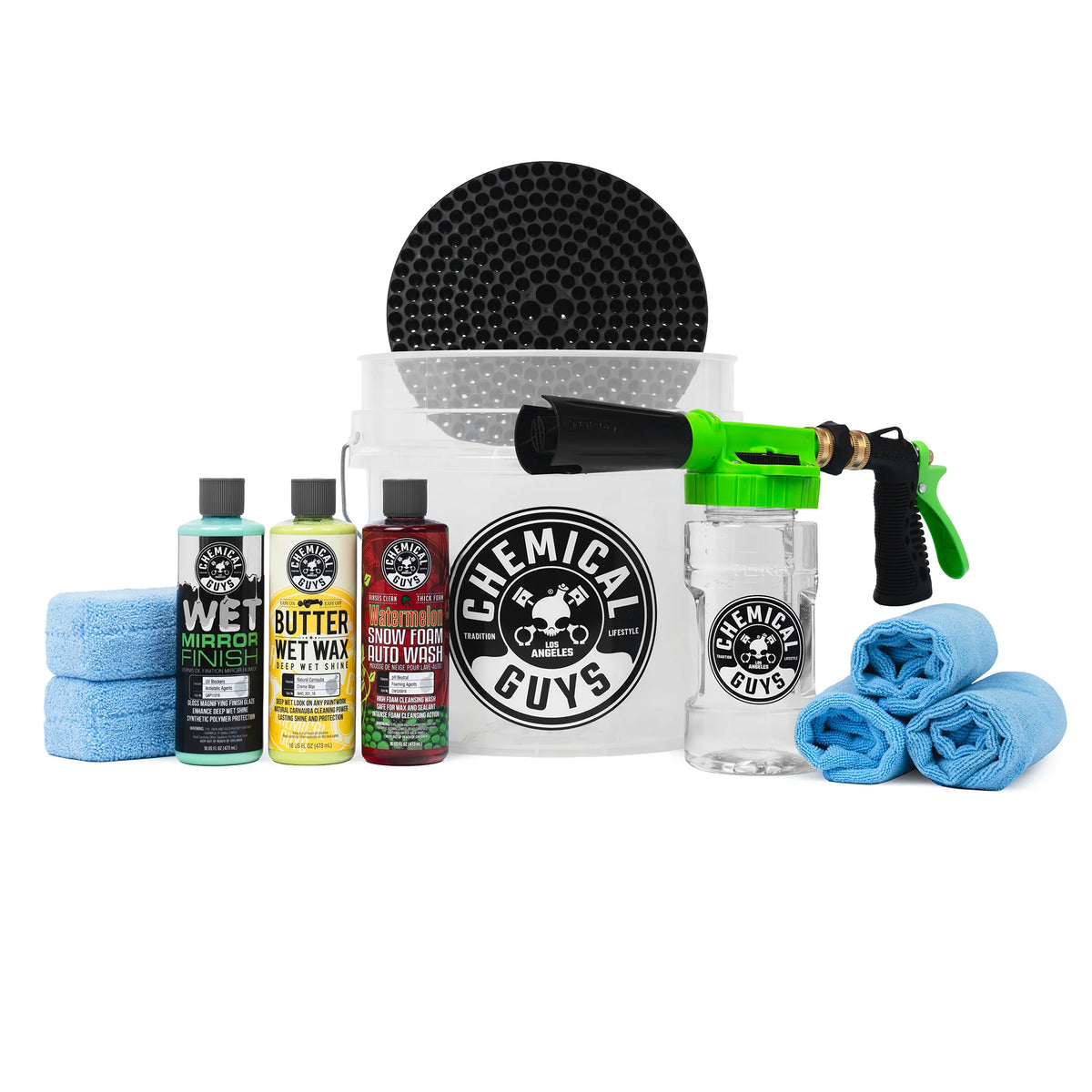 Wet Mirror Finish Snow Foam Wash & Wax Kit
