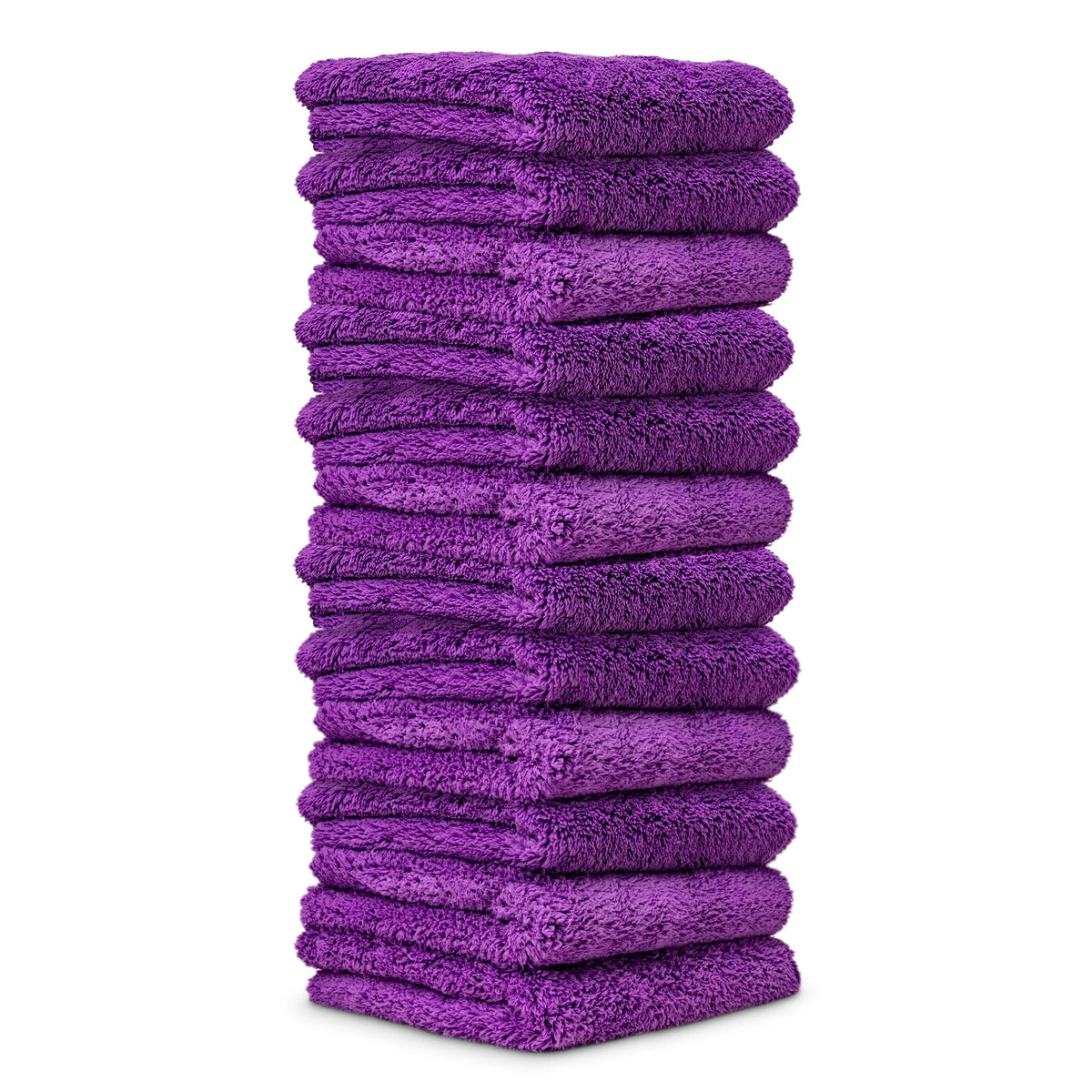 Happy Ending Edgeless Microfiber Towels, 16"x16" 12-Pack
